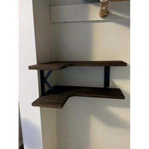 Floating Corner Shelves for Wall Décor Storage, Wall Shelves Set of 4